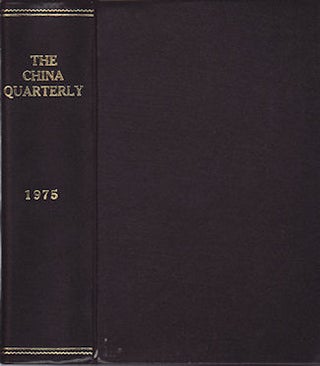 Stock ID #97837 The China Quarterly. An International Journal for the Study of China. CHINESE...